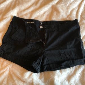 Black cargo shorts